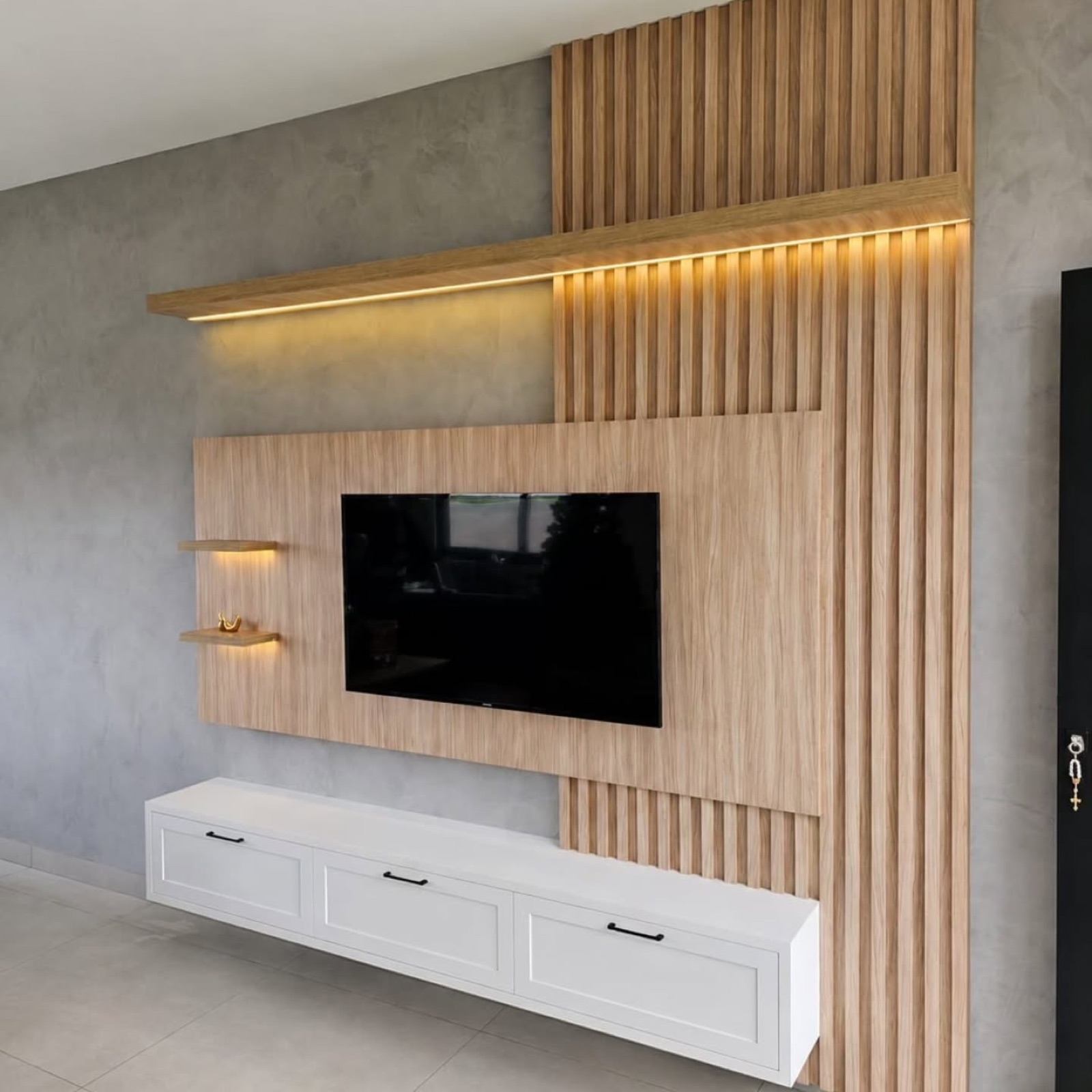 Painel planejado HM Móveis Sob Medida
